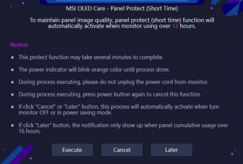 MSI изменила технологию OLED Care 2.0, увеличив интервал до обновления пикселей MSI изменила технологию OLED Care 2.0, увеличив интервал до обновления пикселей