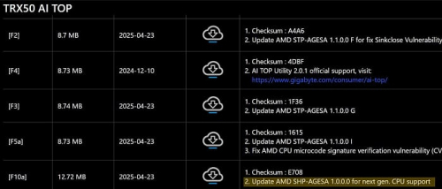 Новая прошивка для плат GIGABYTE поддерживает процессоры AMD Threadripper 9000WX Новая прошивка для плат GIGABYTE поддерживает процессоры AMD Threadripper 9000WX