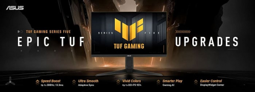 ASUS представила серию мониторов TUF Series Five