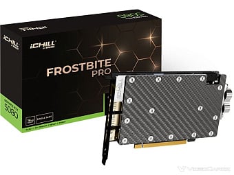 Inno3D RTX 5080/5090 iChill Frostbite Pro полагаются на однослотовый водоблок Inno3D RTX 5080/5090 iChill Frostbite Pro полагаются на однослотовый водоблок