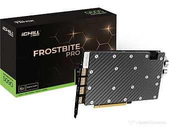Inno3D RTX 5080/5090 iChill Frostbite Pro полагаются на однослотовый водоблок Inno3D RTX 5080/5090 iChill Frostbite Pro полагаются на однослотовый водоблок