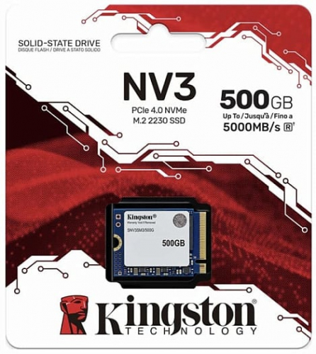  Твердотельный накопитель Kingston NV3 появился в форм-факторе M.2 2230