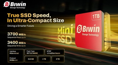 Biwin разработала накопитель Mini SSD — более чем в три раза быстрее microSD Express Biwin разработала накопитель Mini SSD — более чем в три раза быстрее microSD Express