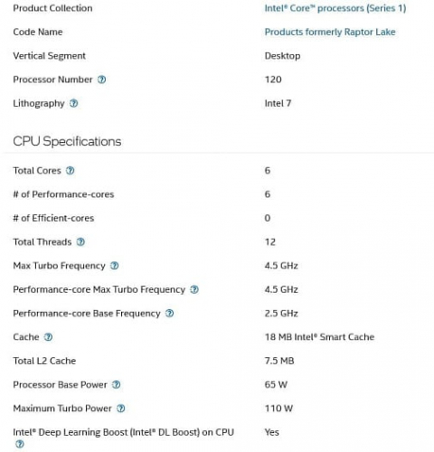 Intel тихо выпустила ещё один процессор семейства Raptor Lake Intel тихо выпустила ещё один процессор семейства Raptor Lake