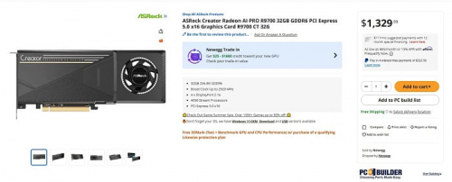 Radeon AI PRO R9700 появляется в магазинах и у первых покупателей Radeon AI PRO R9700 появляется в магазинах и у первых покупателей