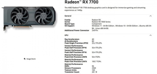 AMD вновь берётся за старое, выпустив видеокарту Radeon RX 7700