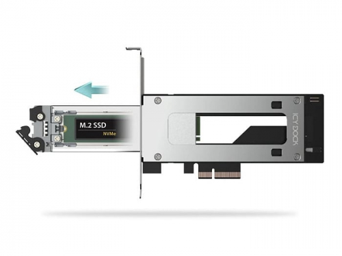ICY DOCK выпустила плату расширения MB840M5P-B для быстрой замены SSD M.2