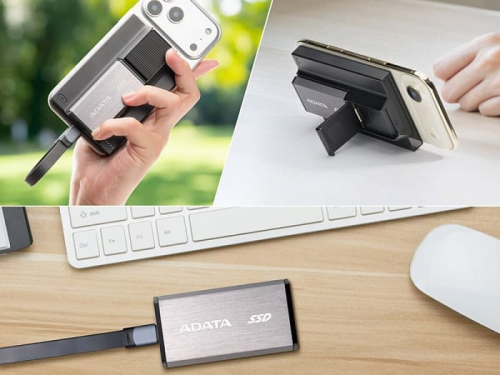 ADATA объединила SSD и повербанк в устройство SR800, предназначенное для смартфонов