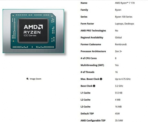 AMD выпустила семь процессоров серий Ryzen 10 и Ryzen 100 AMD выпустила семь процессоров серий Ryzen 10 и Ryzen 100