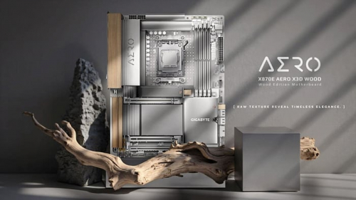 GIGABYTE выпустила материнскую плату X870E AERO X3D WOOD с деревянными вставками