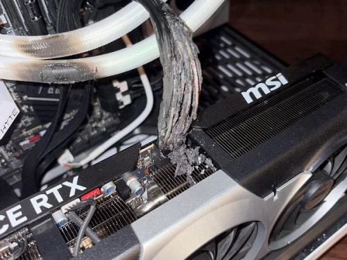 Кабель 12V-2x6 буквально сгорел после 9 месяцев работы с NVIDIA GeForce RTX 5090