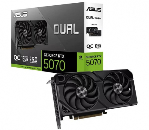 ASUS выпустила укороченную видеокарту DUAL GeForce RTX 5070 EVO