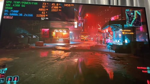 Intel Arc A380 достигает 140 FPS в Cyberpunk 2077 за счёт многокадровой генерации
