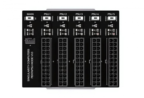 Singularity Computers выпустила концентратор Penta-Node для синхронизации пяти блоков питания Singularity Computers выпустила концентратор Penta-Node для синхронизации пяти блоков питания