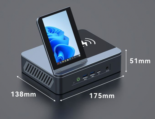 Мини-ПК ViewDock Gen2 оснащён вертикальным дисплеем и беспроводной зарядкой Мини-ПК ViewDock Gen2 оснащён вертикальным дисплеем и беспроводной зарядкой