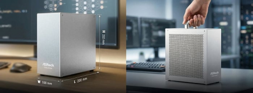 У рабочей станции ASRock Industrial AI BOX-A395 есть рукоять для удобной переноски У рабочей станции ASRock Industrial AI BOX-A395 есть рукоять для удобной переноски