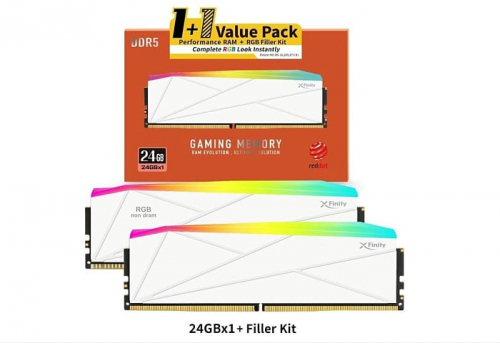 v-color анонсировала комплекты DDR5 с одним настоящим и вторым модулем-заполнителем v-color анонсировала комплекты DDR5 с одним настоящим и вторым модулем-заполнителем
