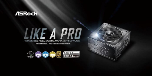 ASRock представила серию полностью модульных блоков питания PRO MG