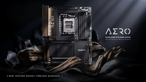 GIGABYTE X870E AERO X3D WOOD теперь доступна в тёмном исполнении DARK