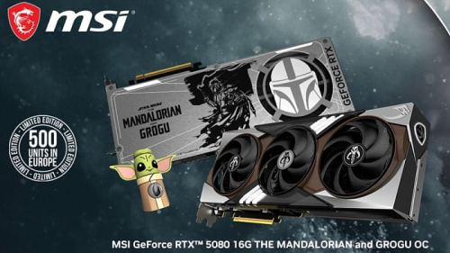 MSI сделала всего 500 видеокарт RTX 5080 16G The Mandalorian and Grogu Edition для Европы