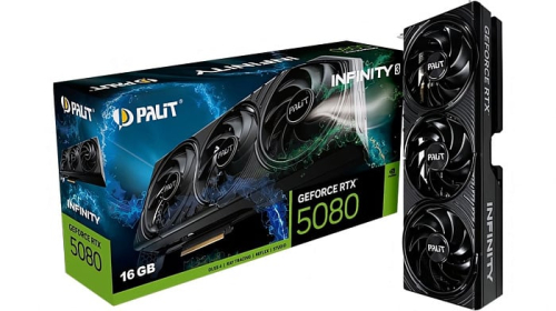 Palit выпустила полностью чёрную видеокарту GeForce RTX 5080 Infinity 3